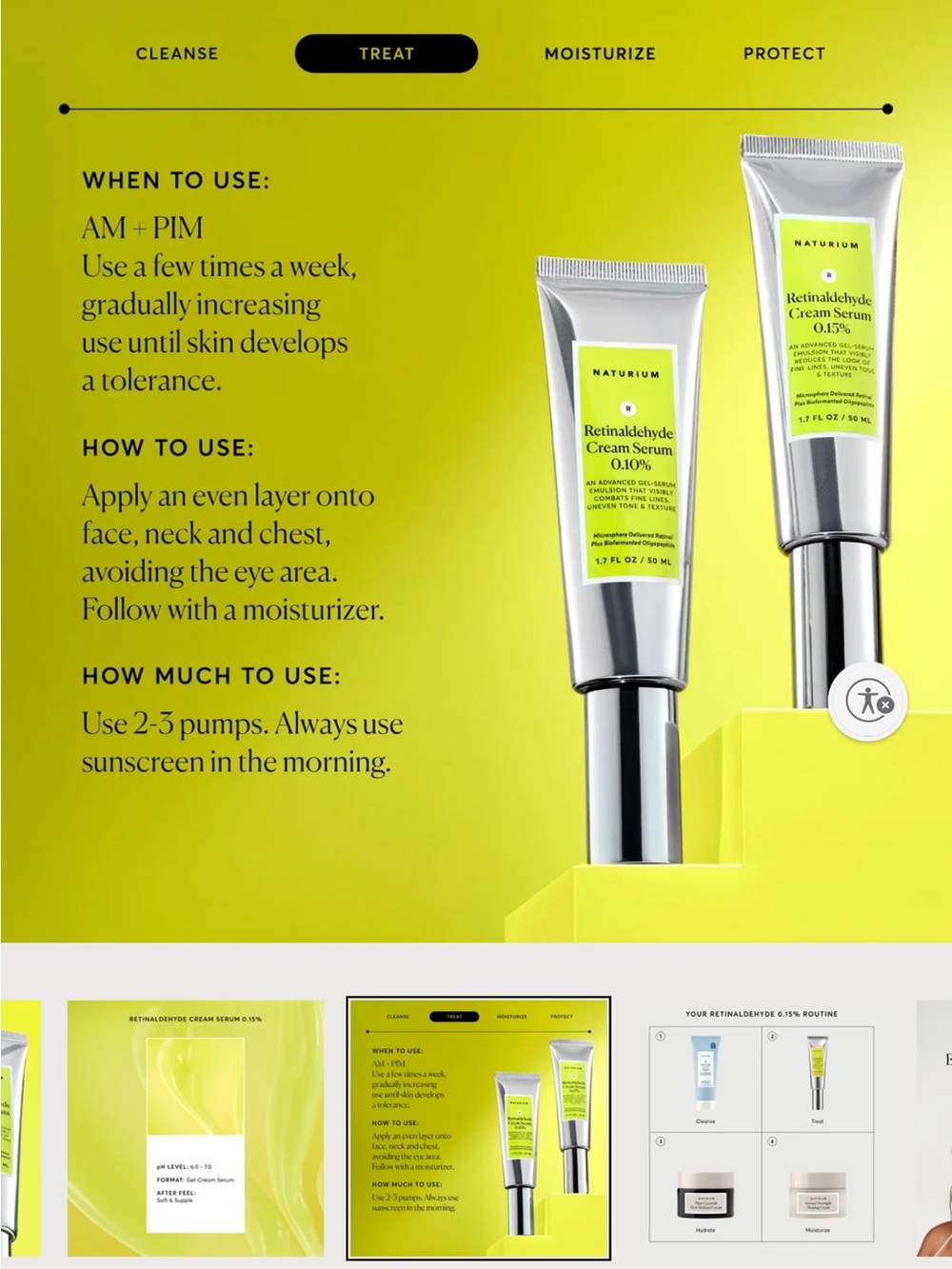 Naturium Retinaldehyde Cream Serum 0.15% - Yellow - Picture 9 of 10